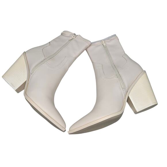 Steve Madden Thorn Bone Western Boots Booties Cowgirl Equestrian Festival Boho 9 - Picture 6 of 9